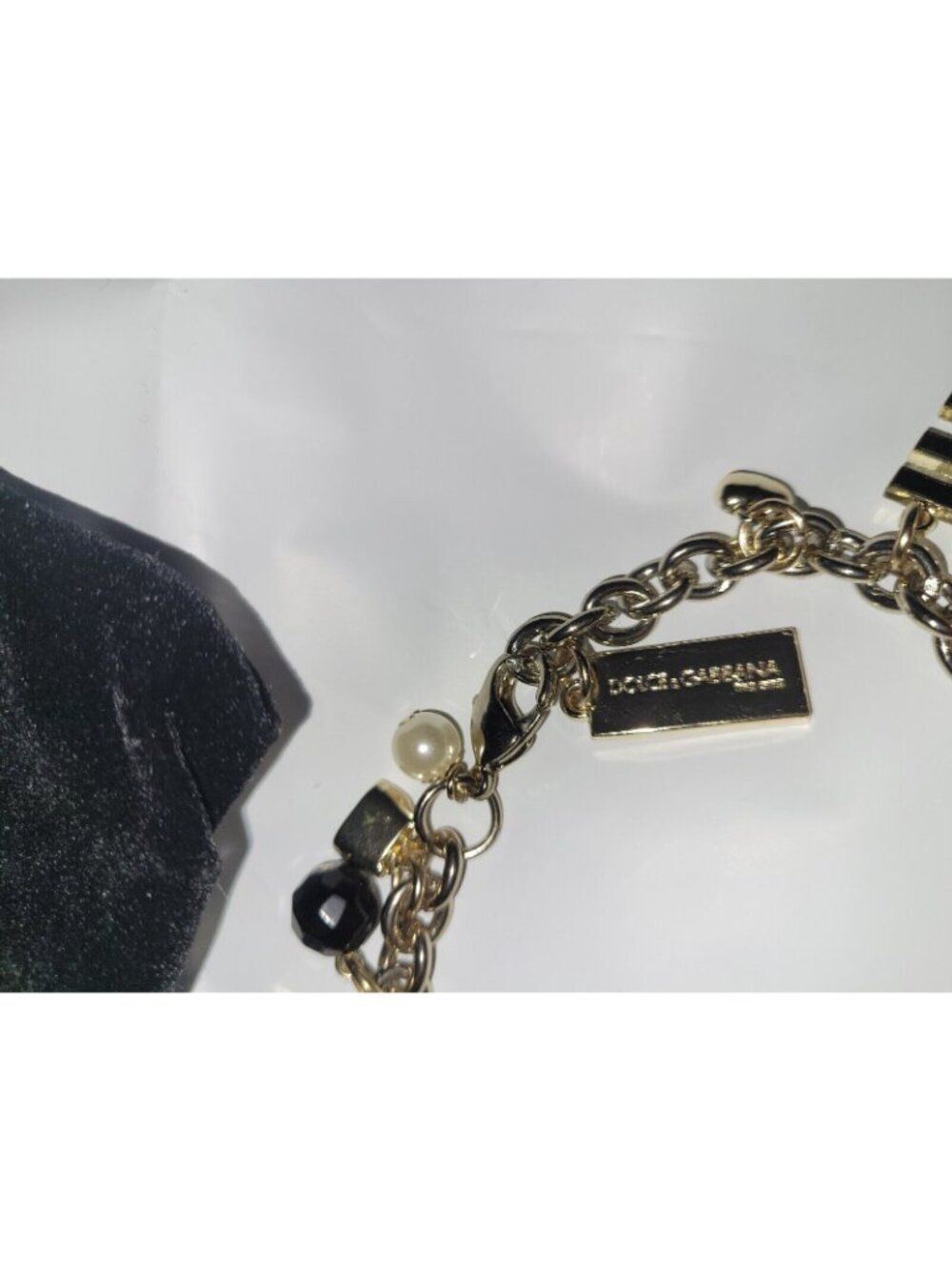 New Women Silver Tone Dolce and Gabbana The One Desire Perfume Charm Bracelet - Picture 2 of 3